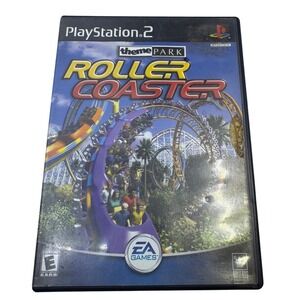 Theme Park Roller Coaster Sony PlayStation 2 PS2 Game EA Games Bullfrog